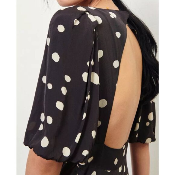 NWT ba&sh Delize Polka Dot Midi Dress - Picture 5 of 14